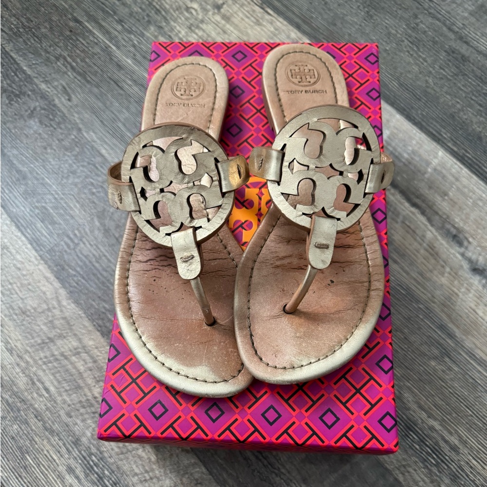 Tory Burch Miller sandals Rose Gold